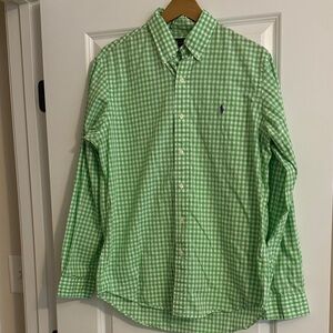 Ralph Lauren Green Gingham Men's Shirt